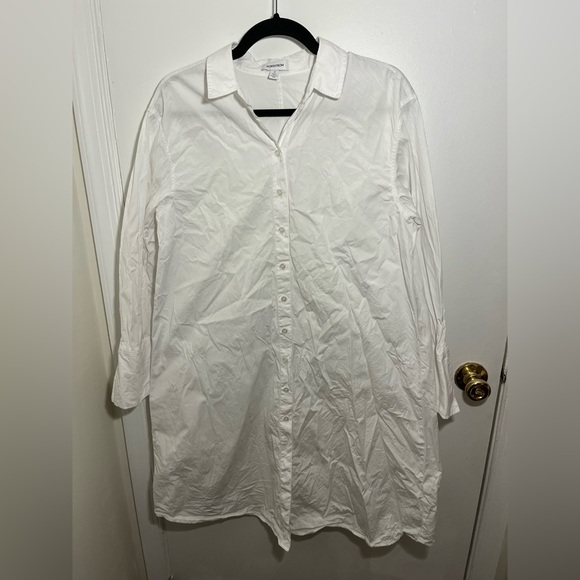 Nordstrom Classic White Long Sleeve Dress - Picture 5 of 13